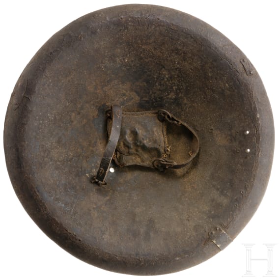 An Indian leather shield, 19th century