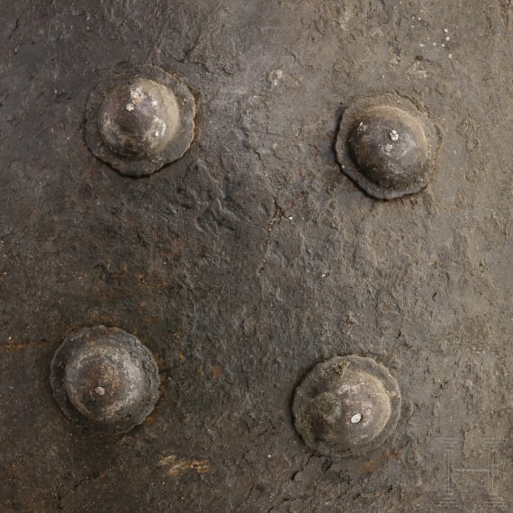 An Indian leather shield, 19th century