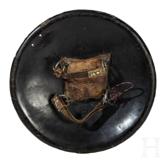 Three Indian leather shields, 19th century