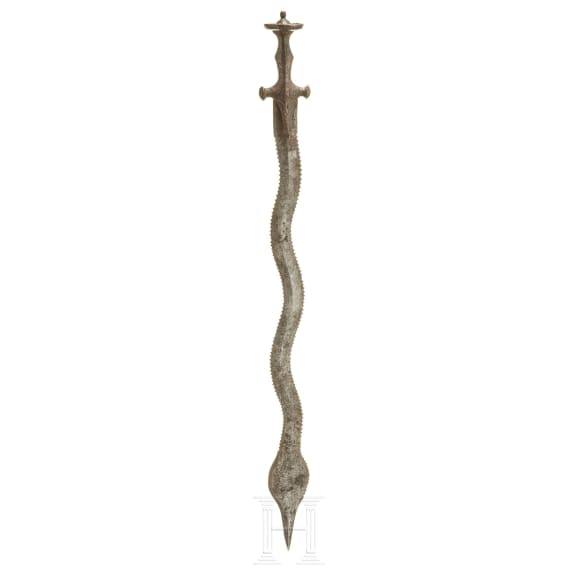 An Indian tulwar with waved blade, 19th century