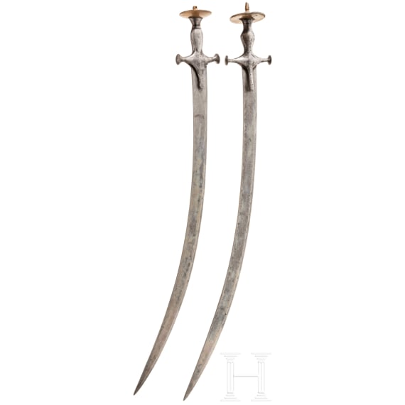Two Indian tulwars, 19th century