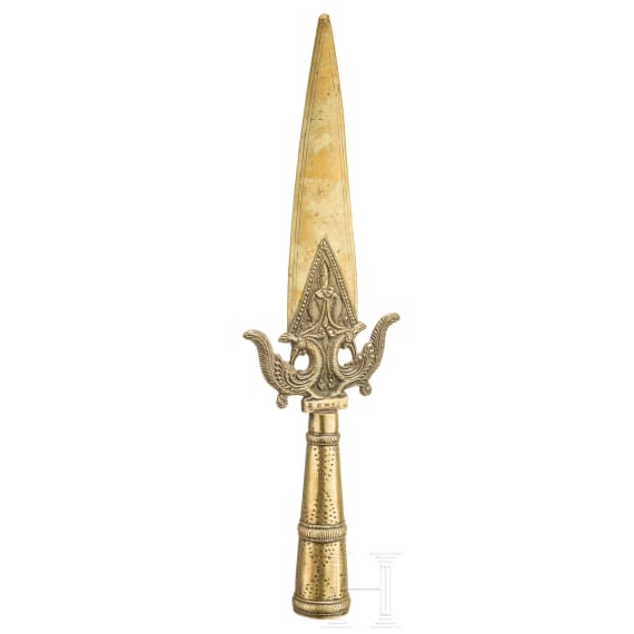 A Ceylonese lance head, 19th century