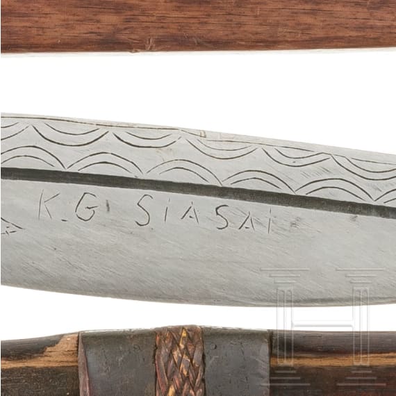 Four Asian and African knives, circa 1900 and later