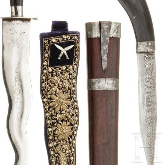 Ten mostly Oriental/Asian knives, circa 1900
