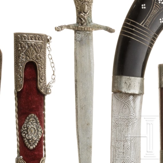 Ten mostly Oriental/Asian knives, circa 1900