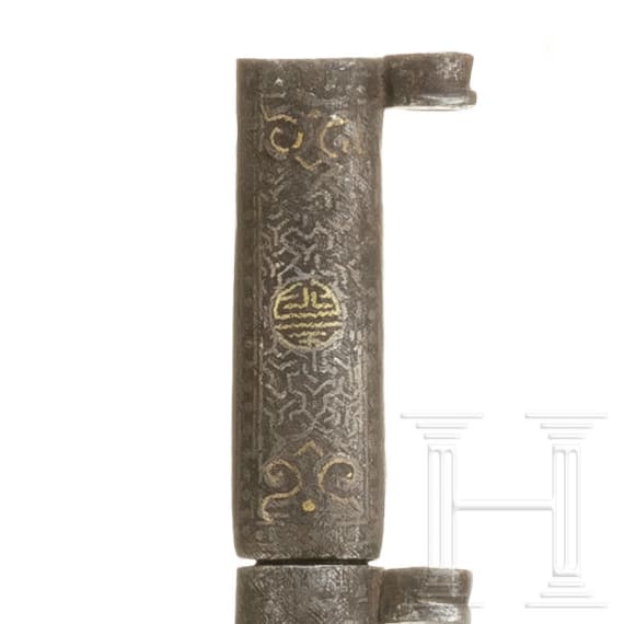 Two lothi, a Tibetan knife and a Chinese scabbard, 19th century
