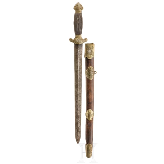 A Chinese short sword (jian), circa 1900
