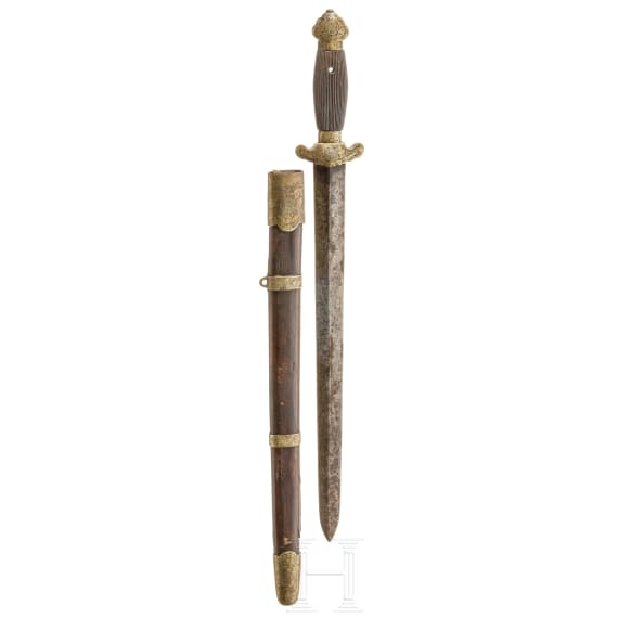 A Chinese short sword (jian), circa 1900