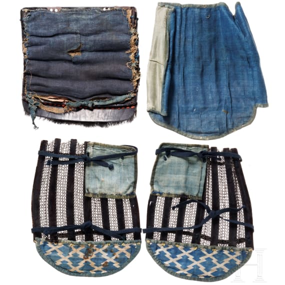 A small collection of Japanese armour parts, Edo period