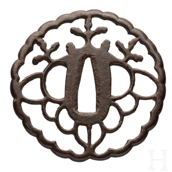 A Japanese tsuba, 18th century