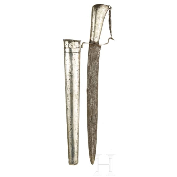 A Javanese silver mounted Pedang, circa 1900