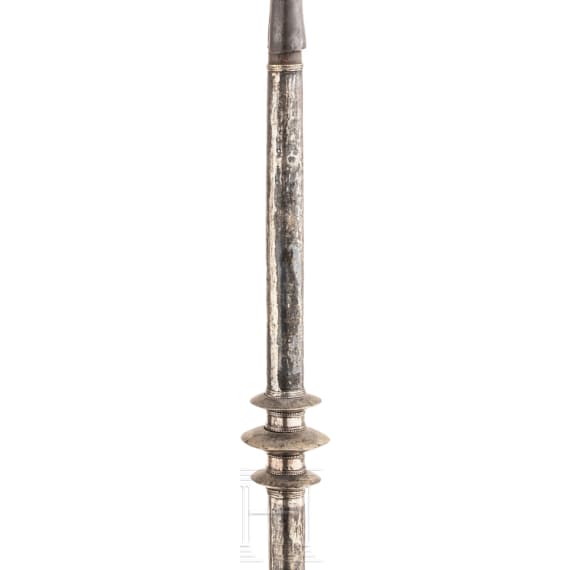 A silver-mounted Indonesian lance, circa 1900