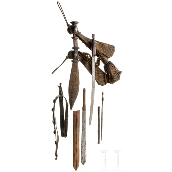 Four Northwest African edged weapons, 19th century