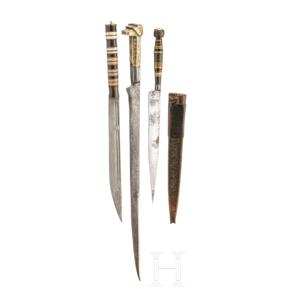 A small flyssa and two other North African knives, circa 1900