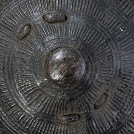 An Ethiopian leather shield, circa 1900