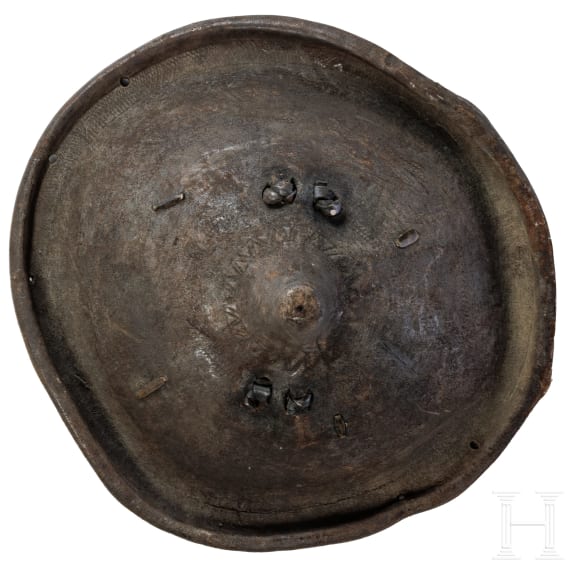 An Ethiopian leather shield, Oromo, circa 1900