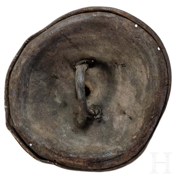 An Ethiopian leather shield, Oromo, circa 1900