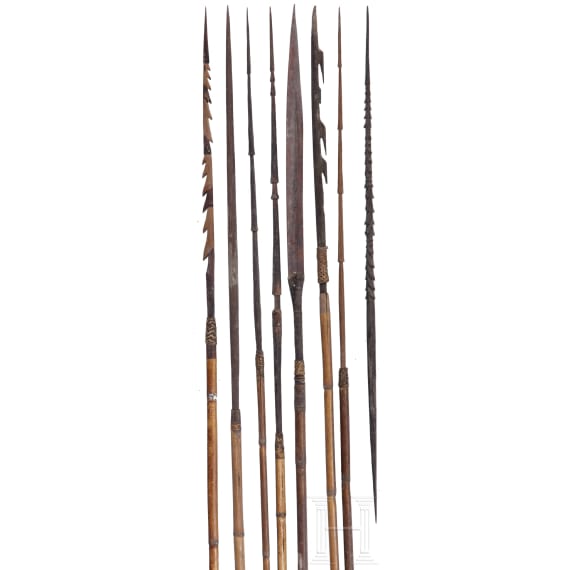 A collection of Papua New Guinean arrows