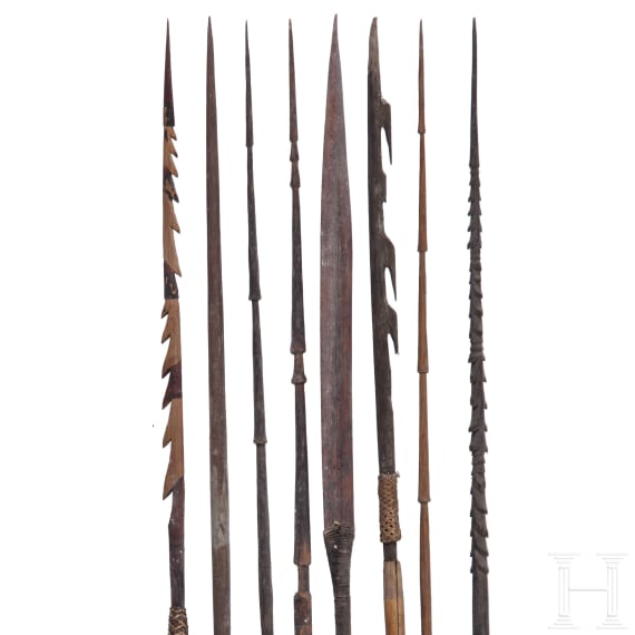 A collection of Papua New Guinean arrows