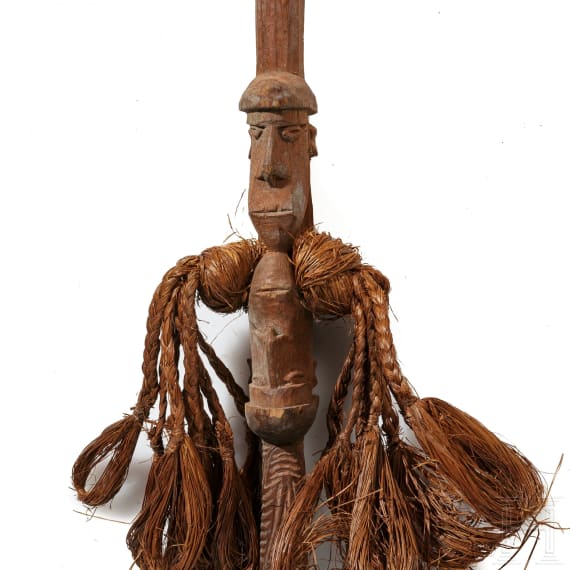 Four South Pacific ceremonial polearms