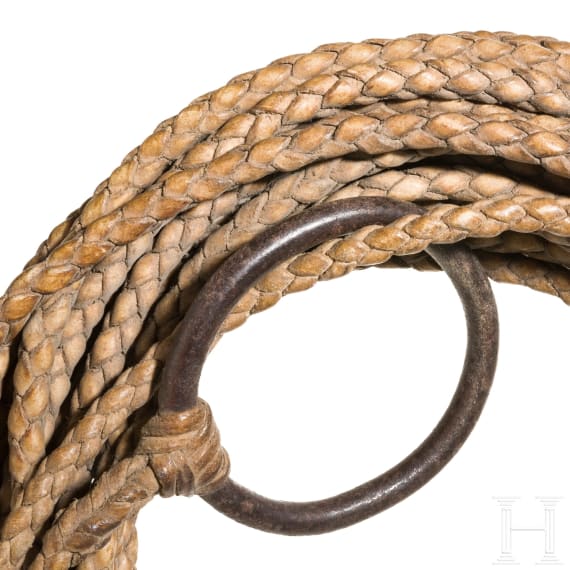 A South American lasso and bola, circa 1900