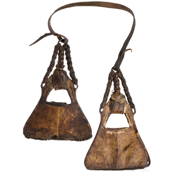A pair of South American stirrups, 19th century
