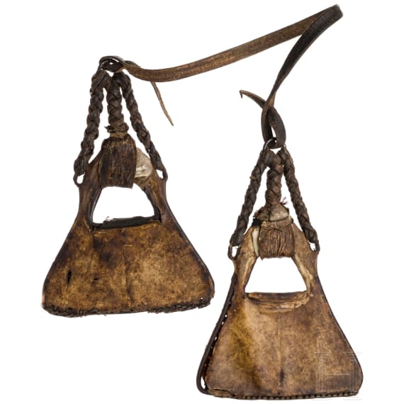 A pair of South American stirrups, 19th century