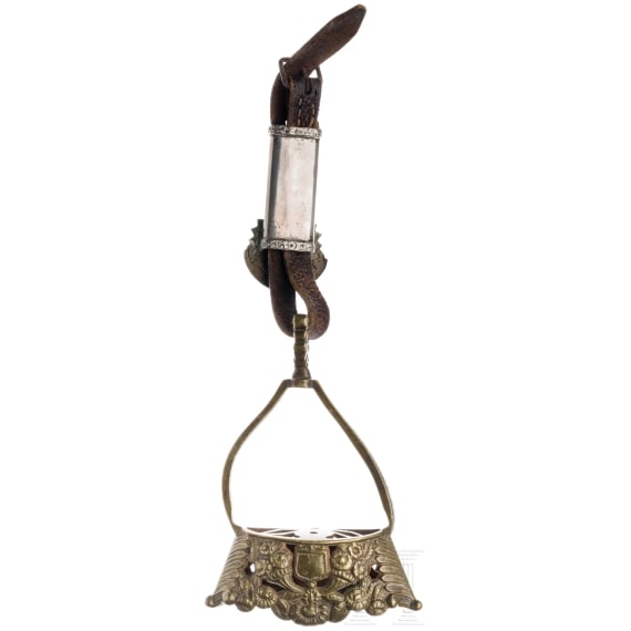 A Brazilian stirrup, dated 1889