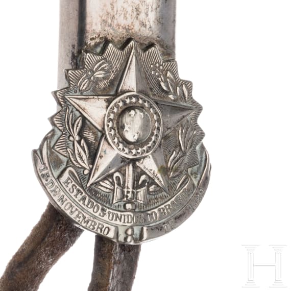 A Brazilian stirrup, dated 1889
