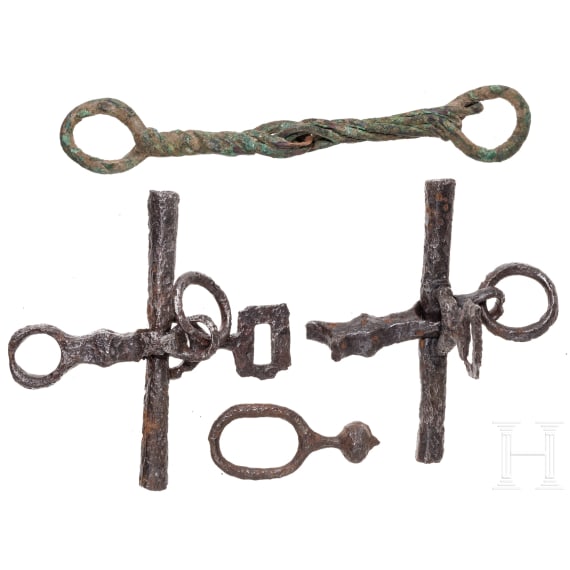 Two Middle European curbs, Bronze age and Merovingian period