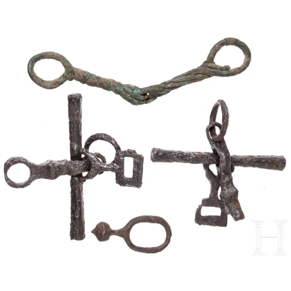 Two Middle European curbs, Bronze age and Merovingian period