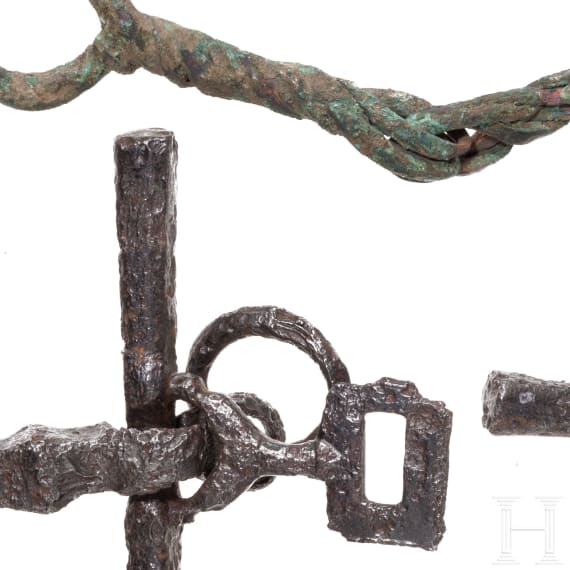 Two Middle European curbs, Bronze age and Merovingian period