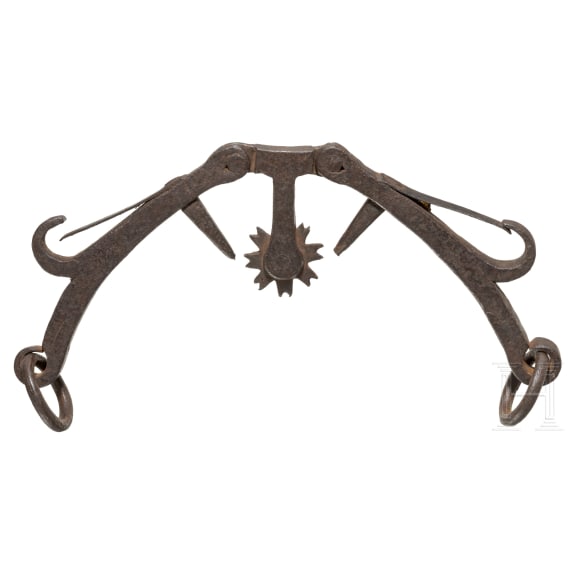 An English folding curb bit, 1st half of the 19th century