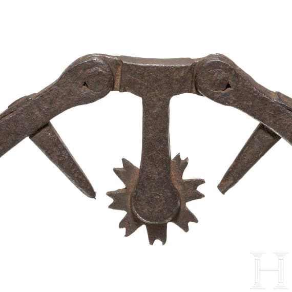 An English folding curb bit, 1st half of the 19th century