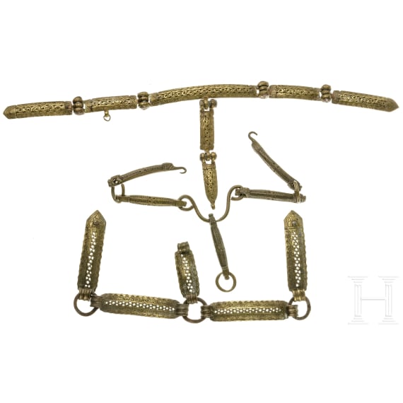 Three parts of a Balkan harness, 19th/20th century