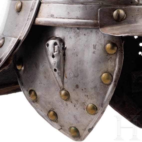 A Polish lobster-tailed pot helmet (zisch&auml;gge), circa 1650