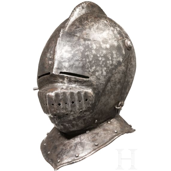 A German close helmet, historicism in 1510s style