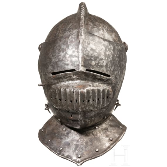 A German close helmet, historicism in 1510s style
