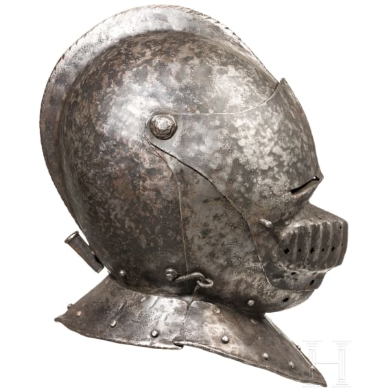A German close helmet, historicism in 1510s style