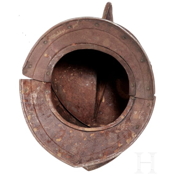 A close helmet, collector's replica in the style of the 17th century