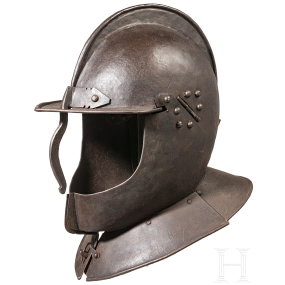 A German cuirassier's helmet in 1620s style