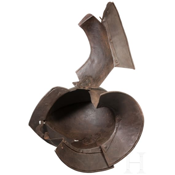 A German cuirassier's helmet in 1620s style