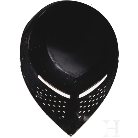 Two helmets, modern collector's replicas