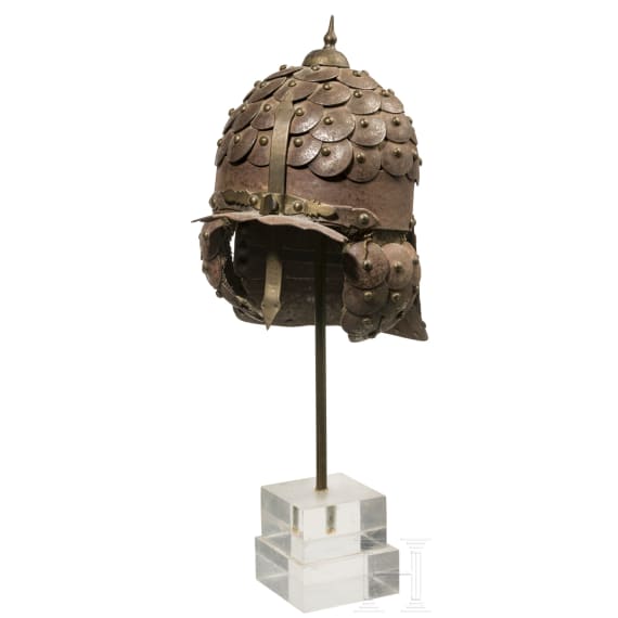 A Polish miniature scale helmet in 17th century style, circa 1900