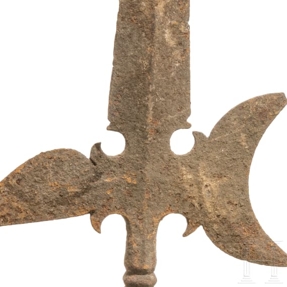 Two German halberd blades, circa 1700