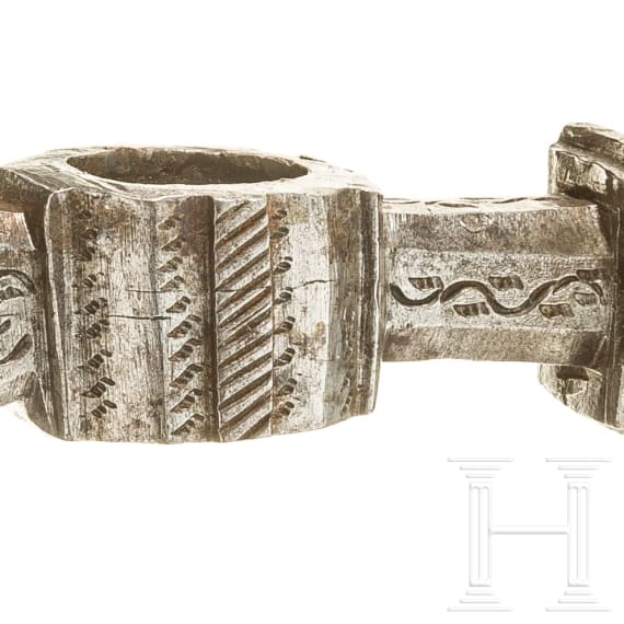 A Central European battle axe, 17th century