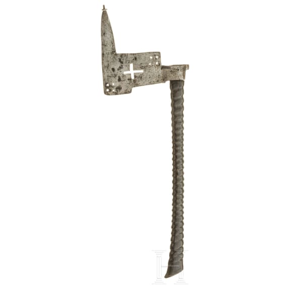 A Saxonian miner's axe, 17th/18th century