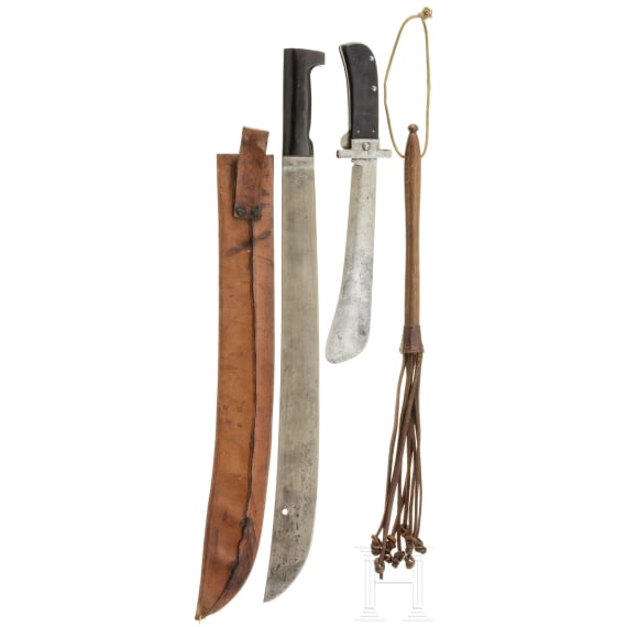 Two edged weapons and a whip, 20th century