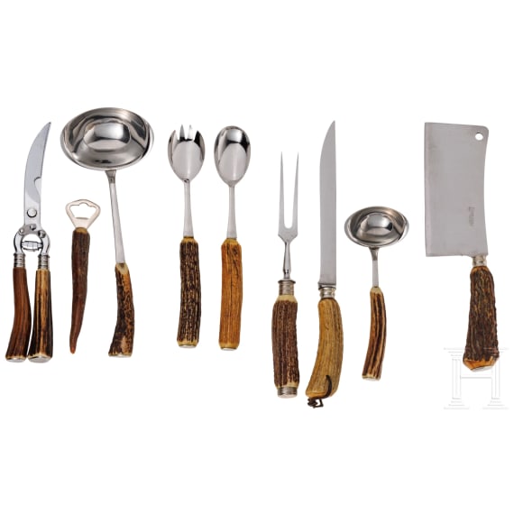 A group of German hunting cutlery, diverse manufacturers, 20th century