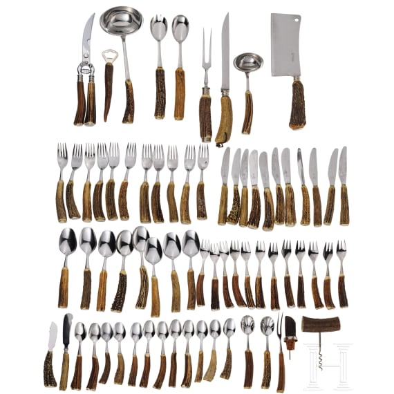 A group of German hunting cutlery, diverse manufacturers, 20th century